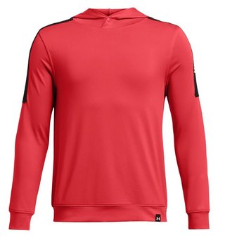 Under Armour Playoff junior mikina 2024, red solstice/black