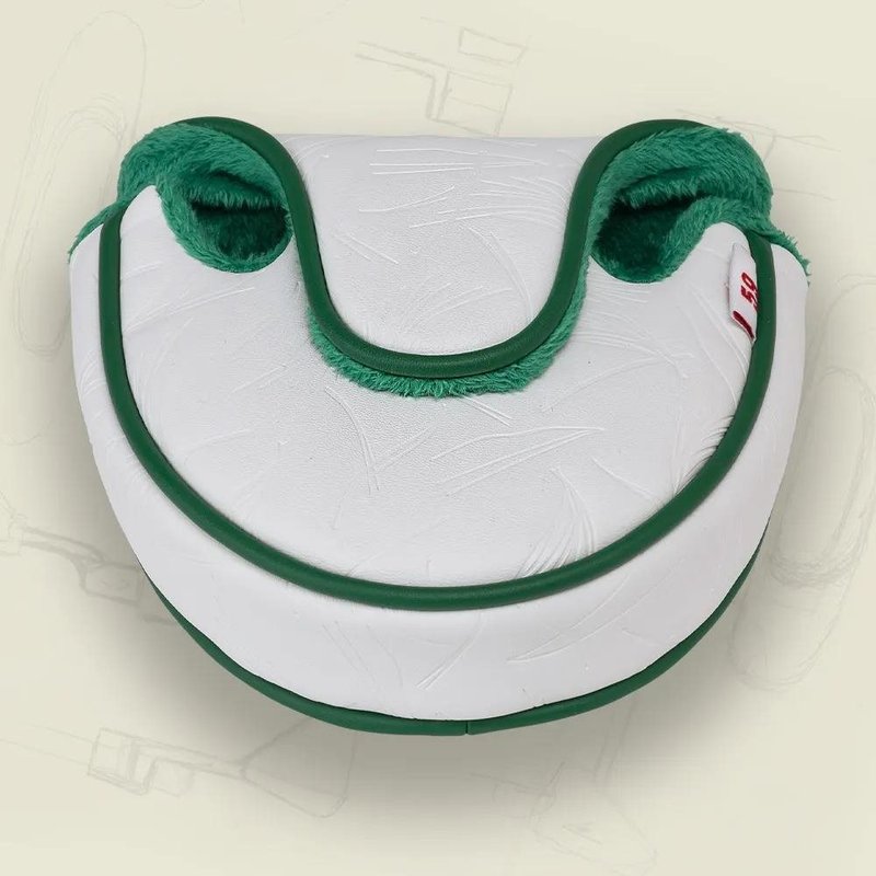 PING Golf Ping Looper Mallet Putter Headcover, biela/zelená