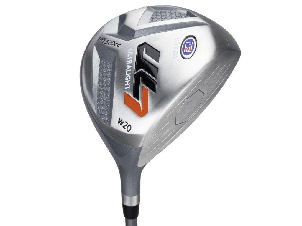 U.S. Kids Golf UL7-51 (130cm) 5-Club juniorský golfový set + stand bag, čierna/oranžová