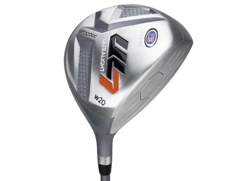 U.S. Kids Golf UL7-51 (130cm) 5-Club juniorský golfový set + stand bag, čierna/oranžová