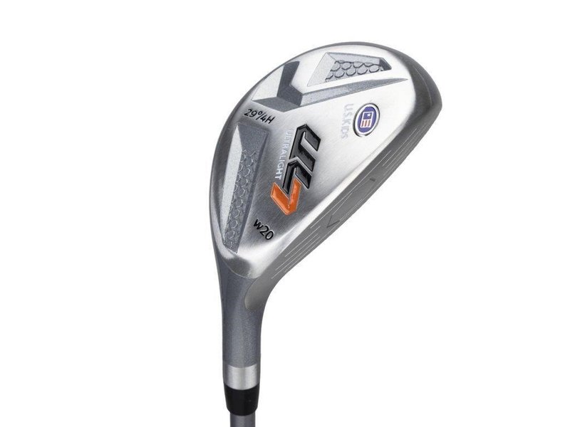 U.S. Kids Golf UL7-51 (130cm) 5-Club juniorský golfový set + stand bag, čierna/oranžová