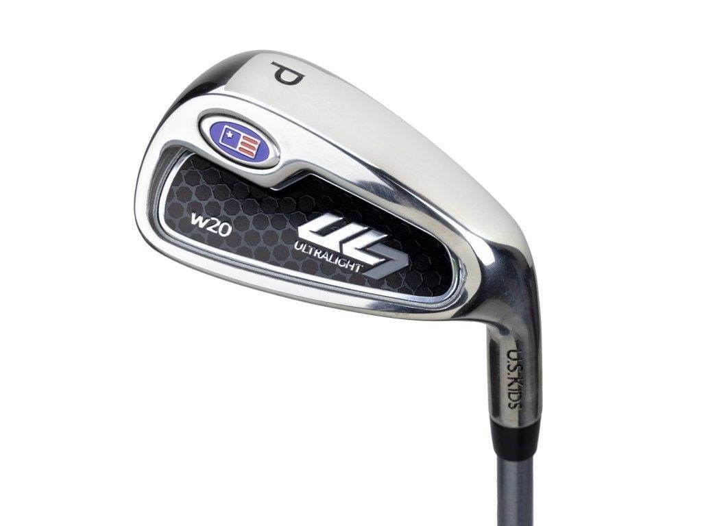 U.S. Kids Golf UL7-51 (130cm) 5-Club juniorský golfový set + stand bag, čierna/oranžová