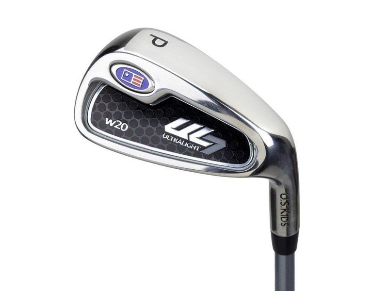 U.S. Kids Golf UL7-51 (130cm) 5-Club juniorský golfový set + stand bag, čierna/oranžová