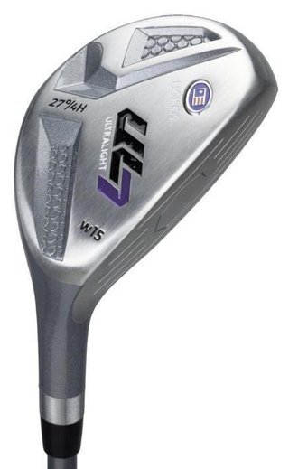 U.S. Kids Golf UL7-54 (137cm) W15 5-Club juniorský golfový set + stand bag, čierny/fialový