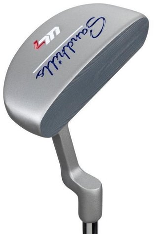 U.S. Kids Golf UL7-54 (137cm) W15 5-Club juniorský golfový set + stand bag, čierny/fialový