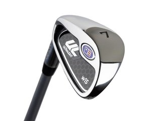U.S. Kids Golf UL7-54 (137cm) W15 5-Club junior golfový set + stand bag, čierny/fialový
