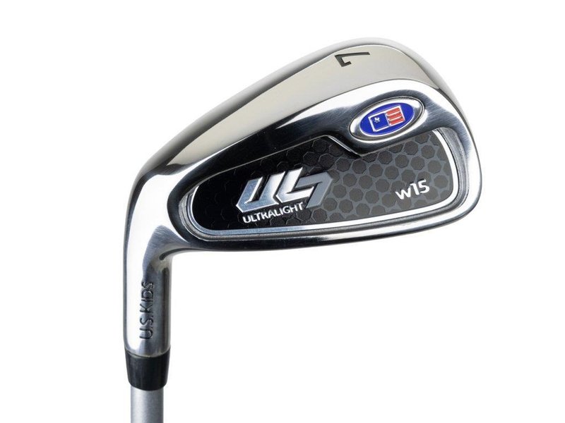 U.S. Kids Golf UL7-54 (137cm) W15 5-Club junior golfový set + stand bag, čierny/fialový