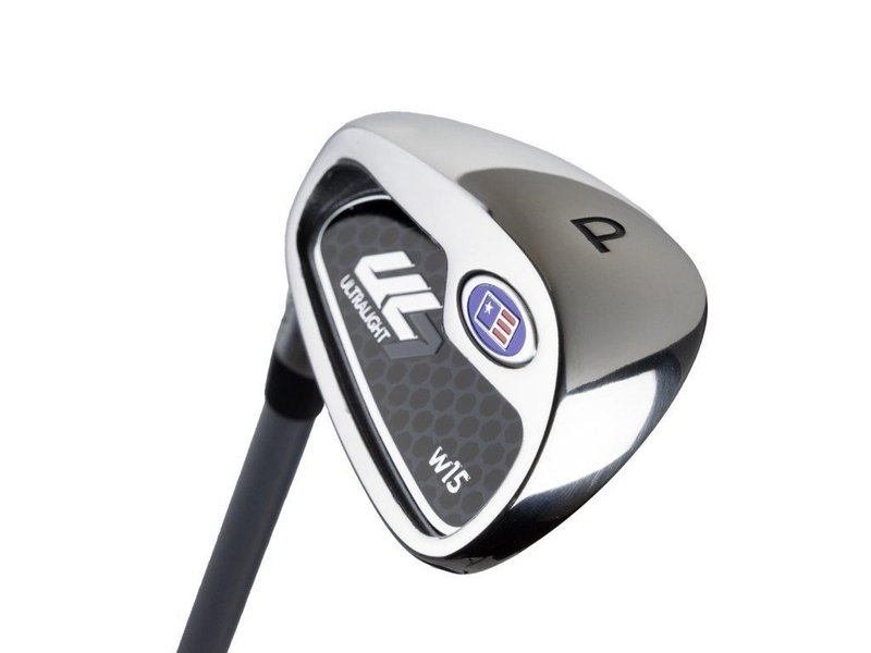U.S. Kids Golf UL7-54 (137cm) W15 5-Club junior golfový set + stand bag, čierny/fialový