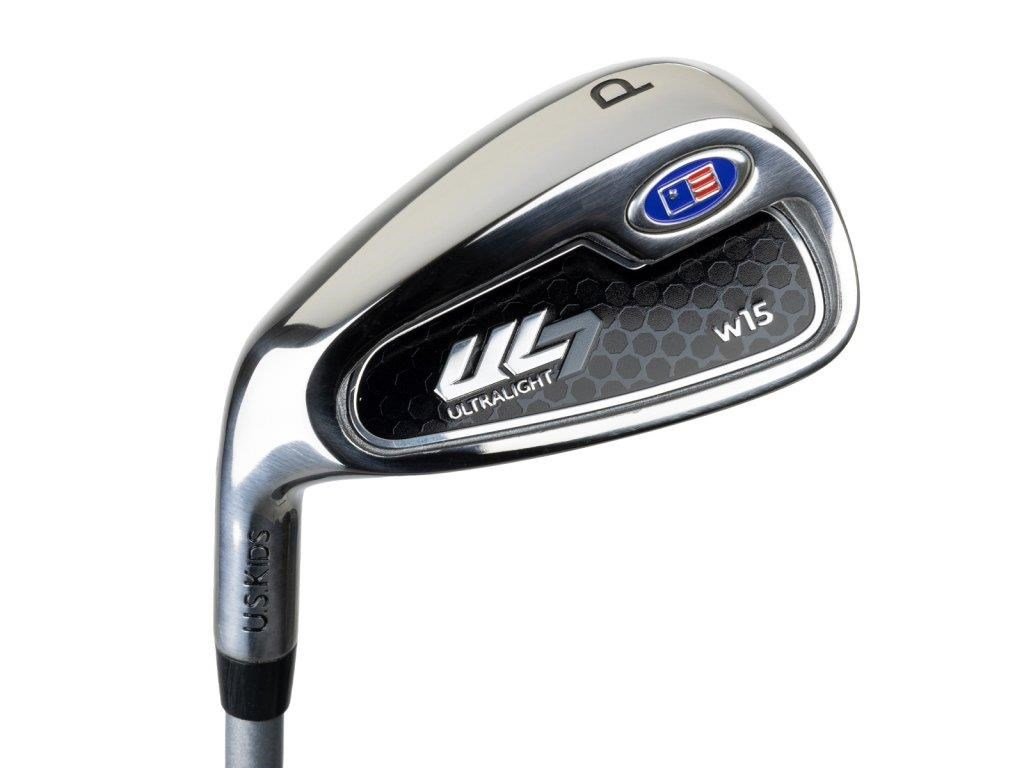 U.S. Kids Golf UL7-54 (137cm) W15 5-Club junior golfový set + stand bag, čierny/fialový