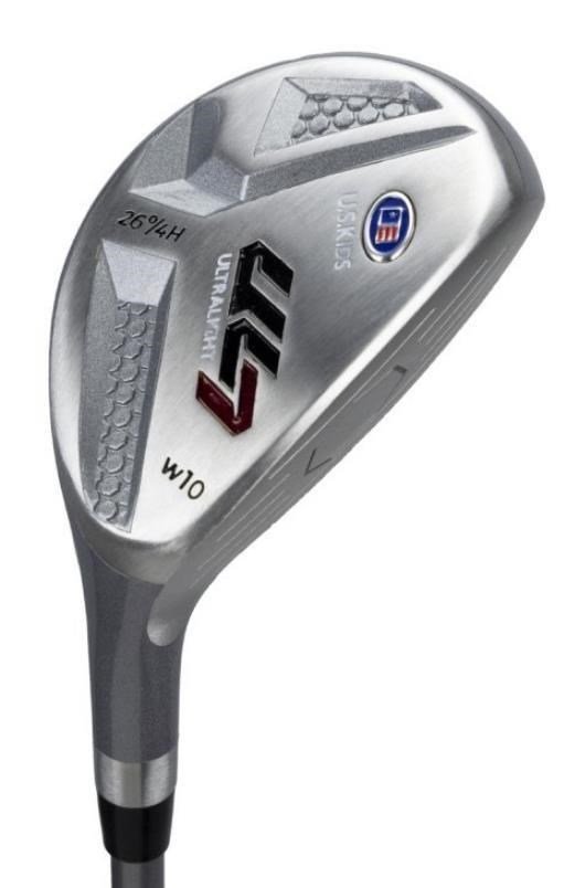 U.S. Kids Golf UL7-60 (152cm) W10 5-Club juniorský golfový set + stand bag, čierny/gaštanový