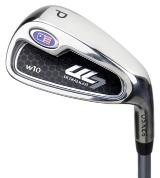 U.S. Kids Golf UL7-60 (152cm) W10 5-Club juniorský golfový set + stand bag, čierny/gaštanový