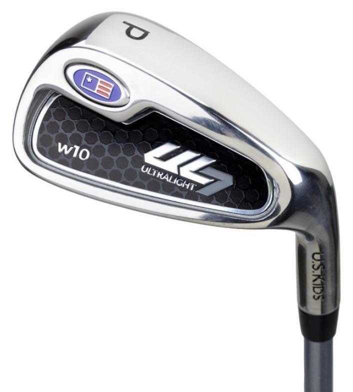 U.S. Kids Golf UL7-60 (152cm) W10 5-Club juniorský golfový set + stand bag, čierny/gaštanový