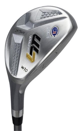 U.S. Kids Golf UL7-63 (160cm) W10 5-Club juniorský golfový set, grafit, + stand bag, čierna/zlatá