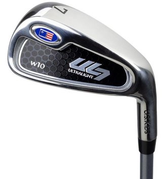 U.S. Kids Golf UL7-63 (160cm) W10 5-Club juniorský golfový set, grafit, + stand bag, čierna/zlatá