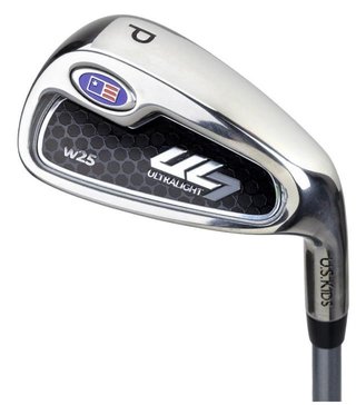U.S. Kids Golf UL7-45 (114cm) W25 4-Club juniorský golfový set + stand bag, ružová/biela