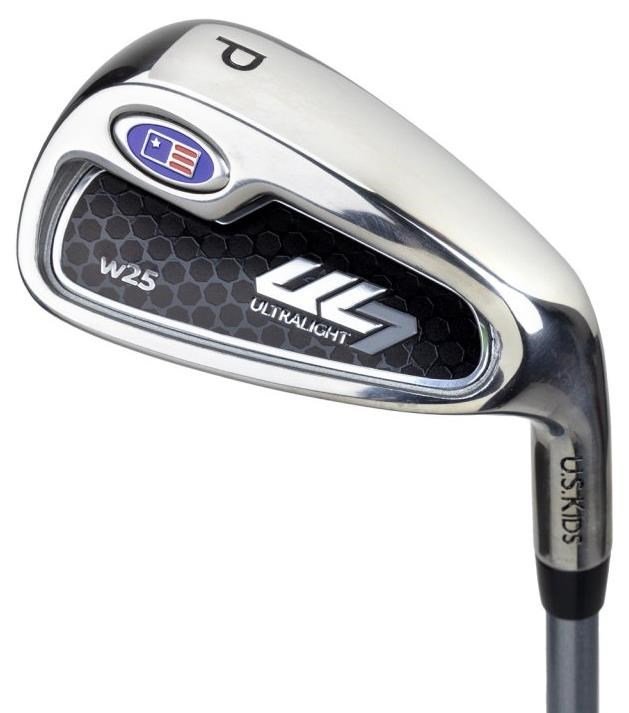 U.S. Kids Golf UL7-45 (114cm) W25 4-Club junior golfový set + stand bag, čierna/modrá