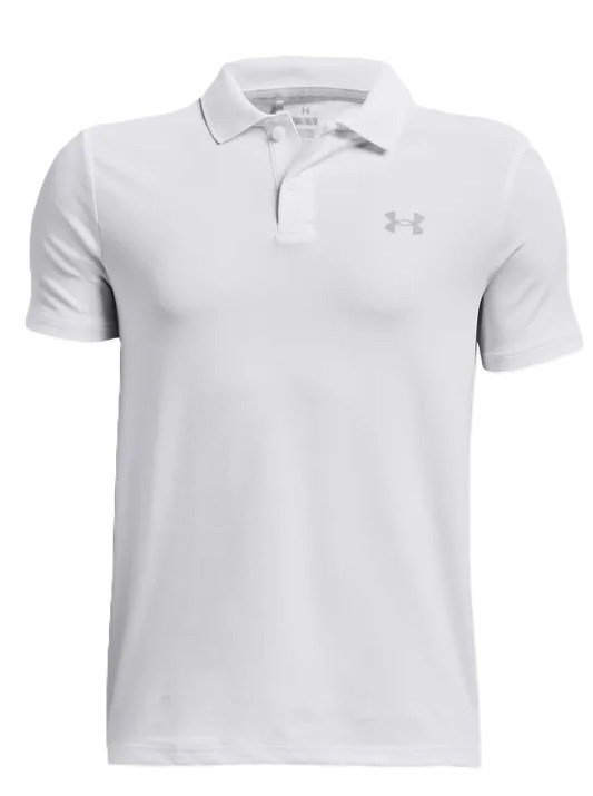 Under Armour Performance junior detské polo, bielo/pitch gray/pitch gray