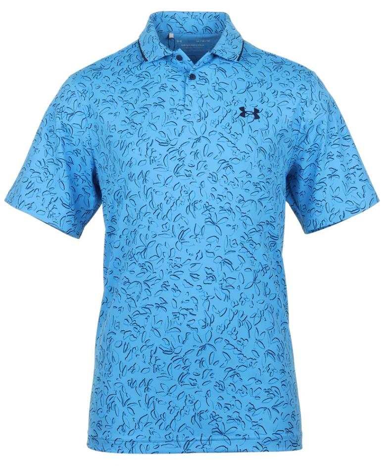 Under Armour Iso-Chill Verge pánske polo, viral blue/midnight navy/photon blue