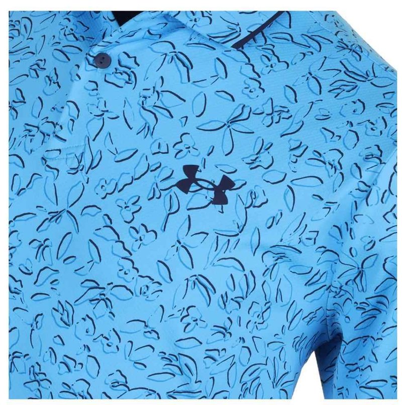 Under Armour Iso-Chill Verge pánske polo, viral blue/midnight navy/photon blue