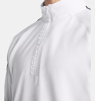 Under Armour Storm Midlayer 1/2 Zip pánska mikina, biela/midnight navy