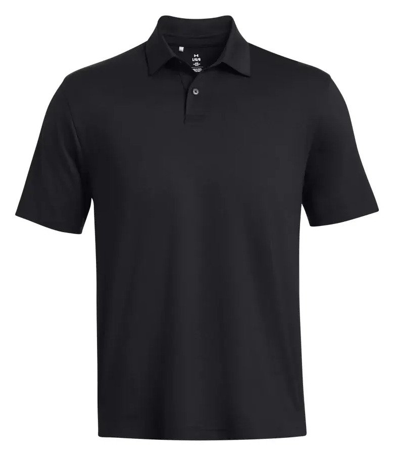Under Armour T2G pánske polo, čierne/pitch gray