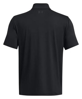 Under Armour T2G pánske polo, čierne/pitch gray