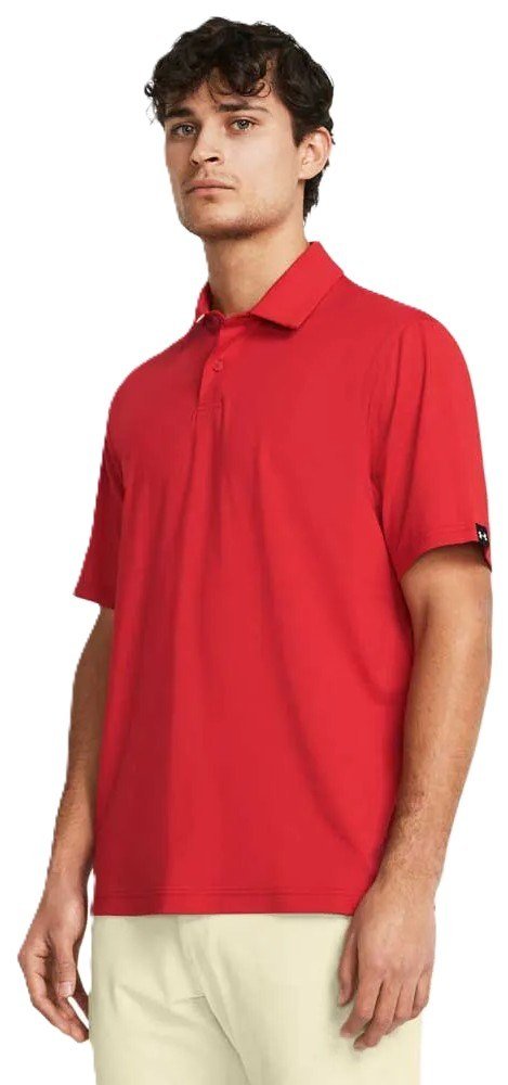 Under Armour T2G LB pánske polo, červeno/čierne