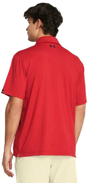Under Armour T2G LB pánske polo, červeno/čierne