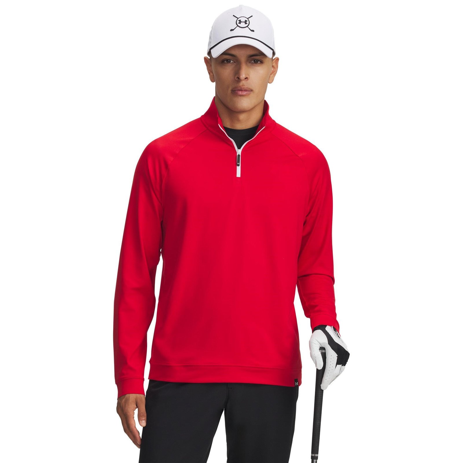 Under Armour Midlayer QZ LB pánska mikina, červená