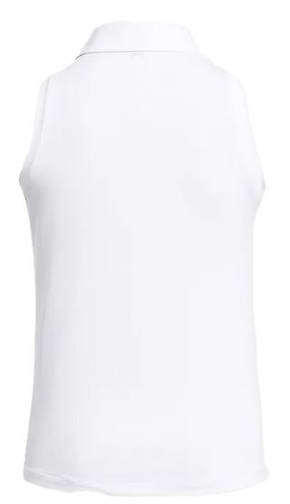 Under Armour Playoff Sleeveless dámske polo, bielo/halo gray