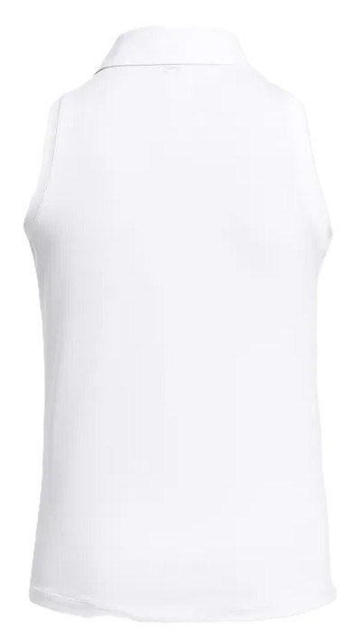 Under Armour Playoff Sleeveless dámske polo, bielo/halo gray