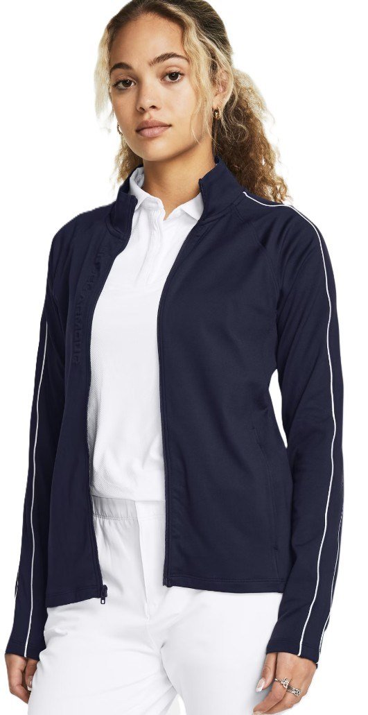Under Armour Storm dámska mikina na zips, midnight navy/white