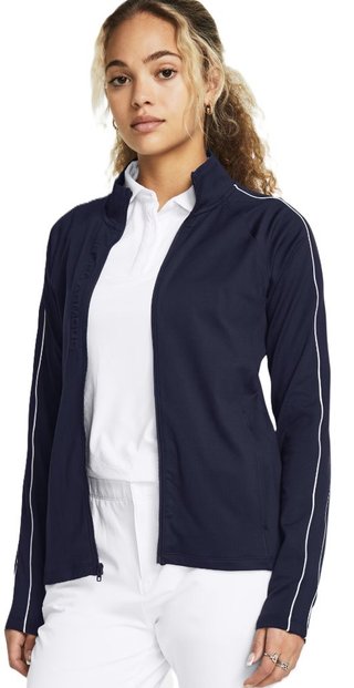 Under Armour Storm dámska mikina na zips, midnight navy/white