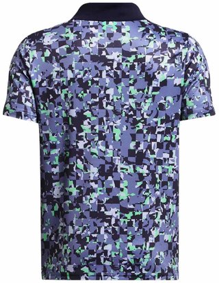 Under Armour Matchplay Printed detské polo, starlight/vapor green