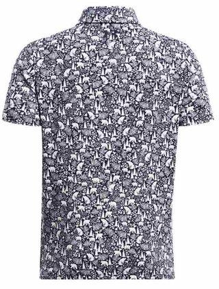 Under Armour Playoff Printed detské polo, midnight navy/white