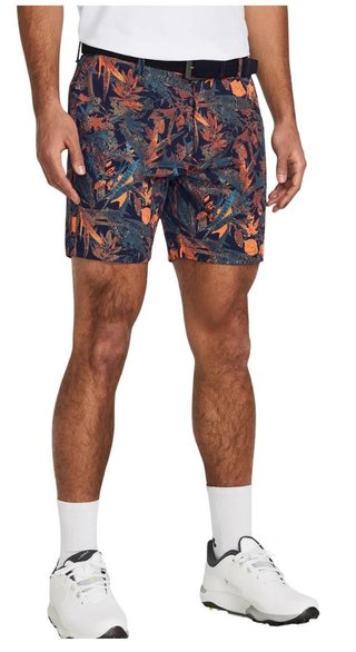 Under Armour Iso-Chill Printed 7 pánske šortky, midnight navy/photon blue/halo gray