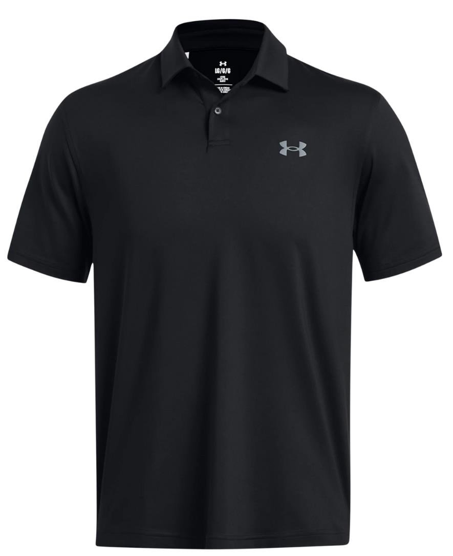 Under Armour T2G pánske polo, čierno/pitch grey