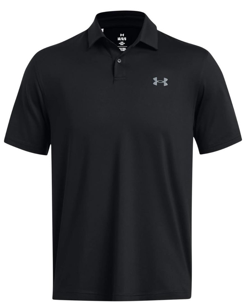 Under Armour T2G pánske polo, čierno/pitch grey