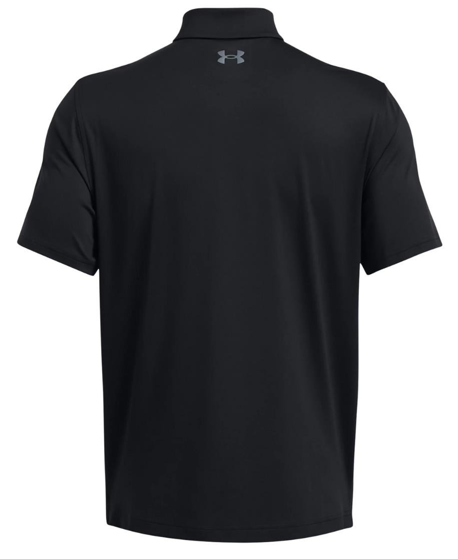 Under Armour T2G pánske polo, čierno/pitch grey