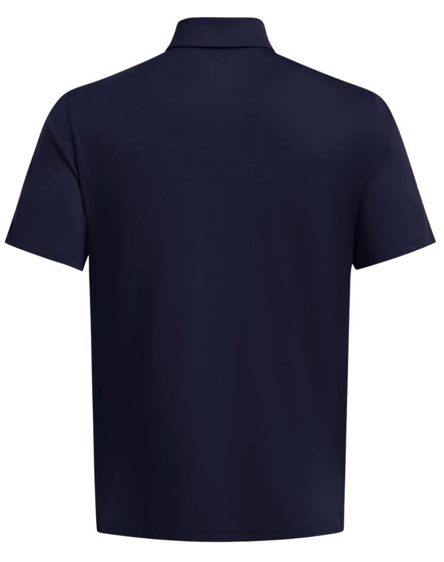 Under Armour Playoff 3.0 Striker pánske polo, midnight navy/phoenix fire/white