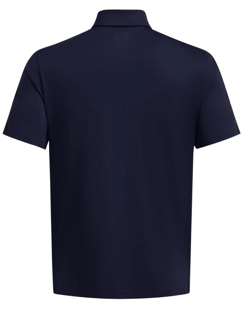 Under Armour Playoff 3.0 Striker pánske polo, midnight navy/phoenix fire/white
