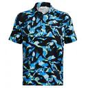 Under Armour Playoff 3.0 Printed pánske polo, black/capri