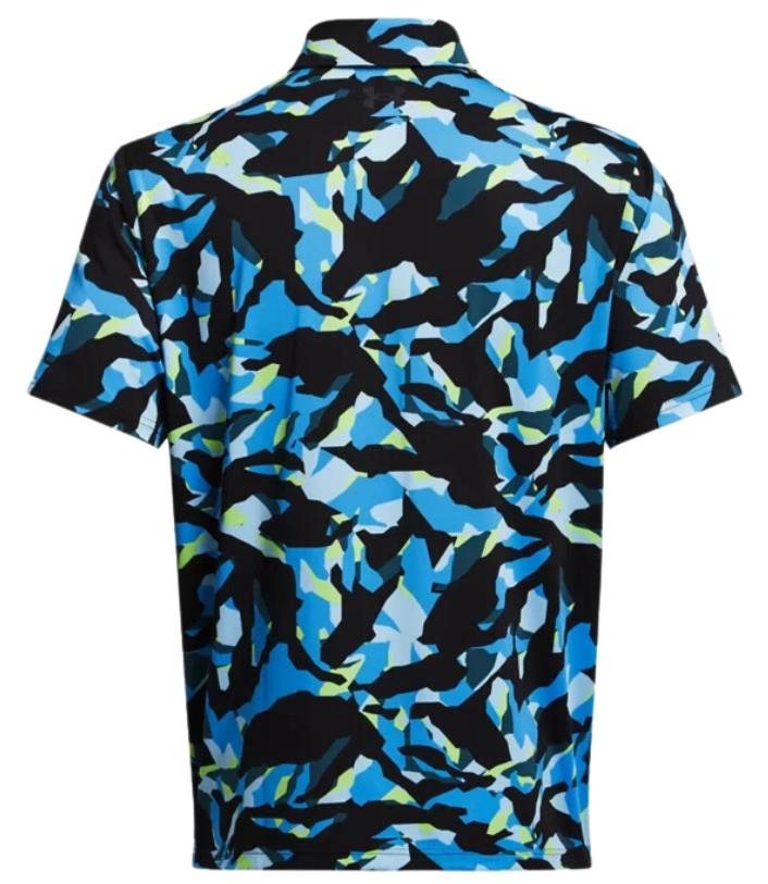 Under Armour Playoff 3.0 Printed pánske polo, black/capri