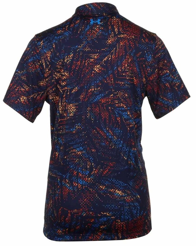 Under Armour Playoff 3.0 Printed pánske polo, midnight navy/phoenix
