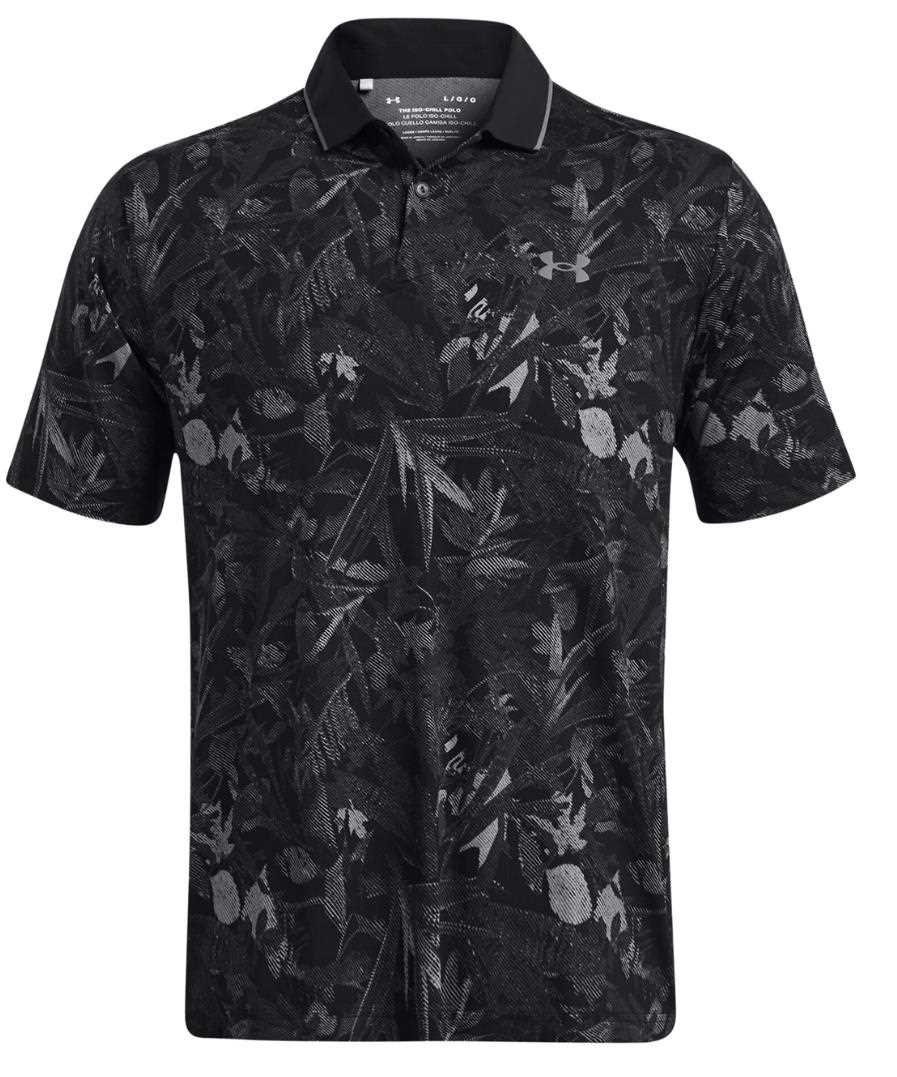 Under Armour Iso-Chill Edge pánske polo, čierne/pitch gray