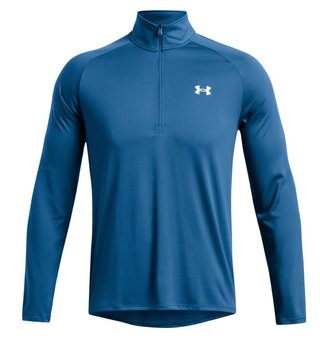 Under Armour Tech 2.0 1/2 Zip pánske tričko s dlhým rukávom, photon blue/white