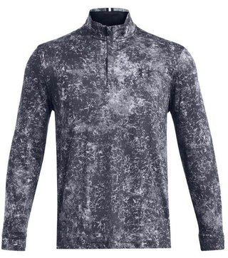Under Armour Playoff Printed 1/4 Zip pánska mikina, downpour gray/midnight navy