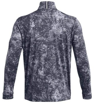Under Armour Playoff Printed 1/4 Zip pánska mikina, downpour gray/midnight navy
