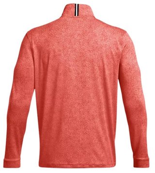 Under Armour Playoff Printed 1/4 Zip pánska mikina, coho/red solstice/black