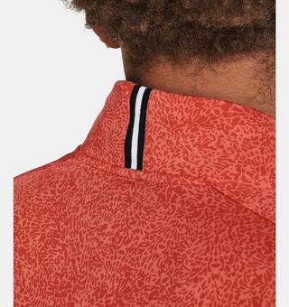 Under Armour Playoff Printed 1/4 Zip pánska mikina, coho/red solstice/black